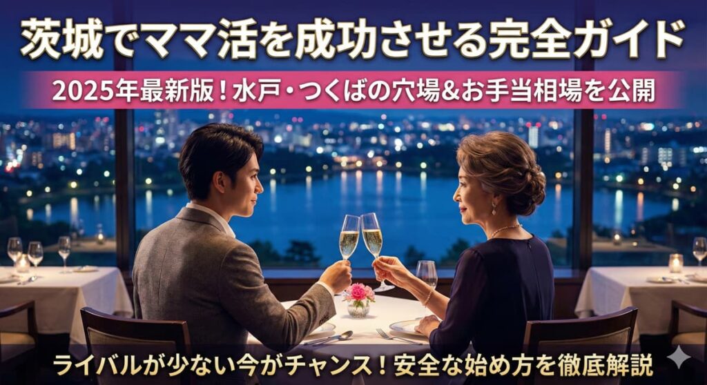 茨城でママ活を成功させる方法！安全な出会いスポット・アプリとお手当相場ガイド